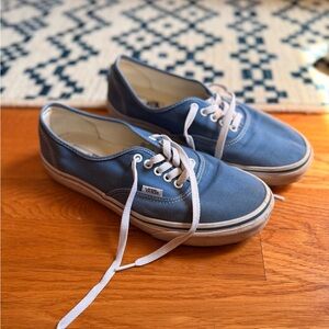 Vans Blue and White Sneakers Classic Skate Style